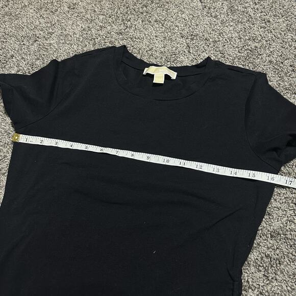 MICHAEL KORS Black Ruched Drawstring Mini T Shirt Dress Comfort Stretch Womens S - Picture 5 of 7